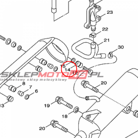 YAMAHA - tulejka nr: 904801200600