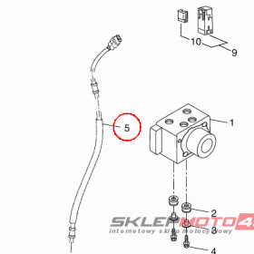 YAMAHA - WHEEL SENSOR ASSY, FRONT nr: 5D7859700000