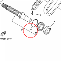 YAMAHA - uszczelniacz nr: 932104744000