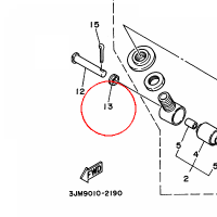 YAMAHA - PODKLADKA nr: 1W1221280000