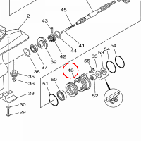 YAMAHA - OPASKA ZACISKOWA nr: 61N45361018D