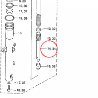 YAMAHA - TLOK AMORT. nr: 4WM231710000