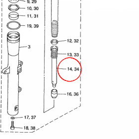 YAMAHA - TLOK AMORT. nr: 4WM231710000