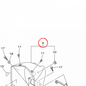 YAMAHA - WKLAD REFL. nr: 3D8843301000