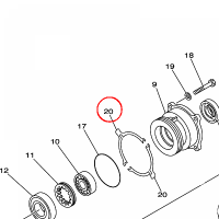 YAMAHA - SHIM, PINION (0.3T) nr: 3B4175313000