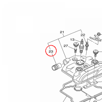 YAMAHA - PIPE, BREATHER 2 nr: 341111670000