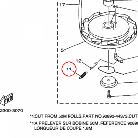 YAMAHA - SPRING nr: 63V157670100