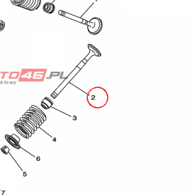 YAMAHA - ZAWOR WYDECH. nr: 1P6E21210000