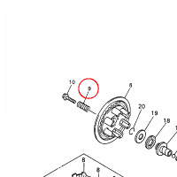 YAMAHA - sprezyna nr: 905012200300