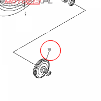 YAMAHA - HOUSING, SENSOR FRONT nr: 5VS2517A0000