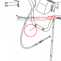 YAMAHA - kierownica nr: 3HN261110000