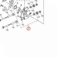 YAMAHA - REAR KNUCKLE ASSY. nr: 2BGF532F0100