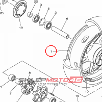 YAMAHA - FELGA nr: 5D0253380098