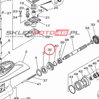 YAMAHA - KOLO ZEBATE nr: 6L2455601000