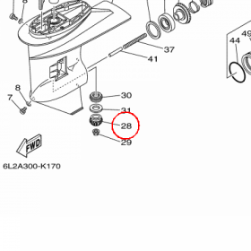 YAMAHA - TULEJA nr: 6L2455510100