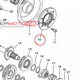 YAMAHA - SPRZEGLO ROZR. nr: 4GY155900000