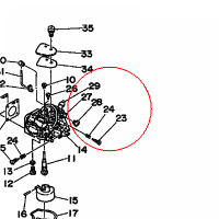 YAMAHA - SPRING, PILOT ADJUSTING nr: 646142120100