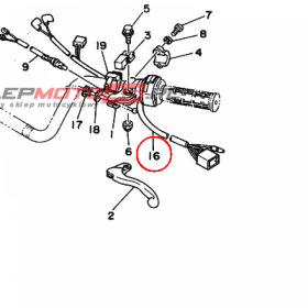 YAMAHA - SWITCH, HANDLE 3 nr: 4GB839730900