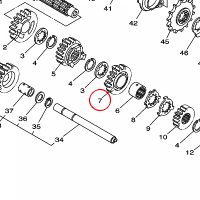 YAMAHA - KOLO ZEBATE nr: 1S3171410000