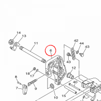 YAMAHA - BRACKET, CLAMP 2 nr: 6AH43112008D