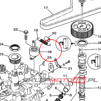 YAMAHA - TENSIONER ASSY nr: 67F115900100