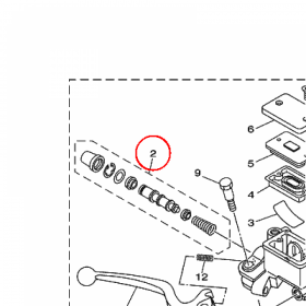 YAMAHA - ZESTAW NAPR. POMPY nr: 3D9W00410000