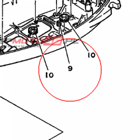 YAMAHA - USZCZELNIACZ nr: 682443660000