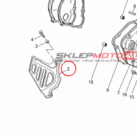 YAMAHA - DEKIEL SILNIKA nr: 4YVE54310000