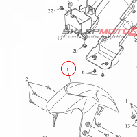 YAMAHA - blotnik nr: B5GF151100P8