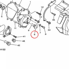 YAMAHA - KOREK MET. nr: 3C3151891000