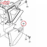 YAMAHA - COVER, CLEANER CASE 1 nr: 5UM1441AE000