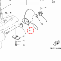 YAMAHA - SRUBA NAPEDOWA nr: 6E0459540000