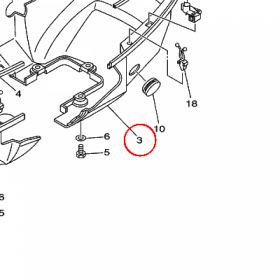 YAMAHA - COWLING BOTTOM 2 nr: 68DG27120100