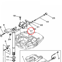 YAMAHA - MOUNT DAMPER, UPPER SIDE nr: 67F445140100