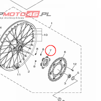 YAMAHA - WIRNIK nr: B7R2517G0000