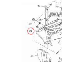 YAMAHA - SIDE COVER ASSY 4 nr: BR9217408000