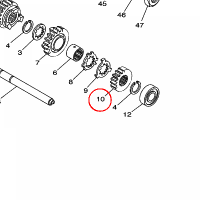 YAMAHA - KOLO ZEBATE nr: 1S3171210000