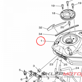 YAMAHA - ZBIORNIK PALIWA nr: 1WS241100000