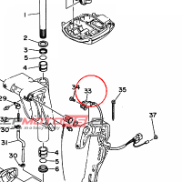 YAMAHA - CZUJNIK TRYMU nr: 63D836720200