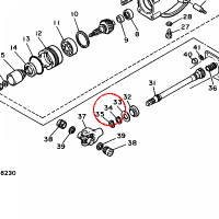 YAMAHA - PIERSCIEN ZAB. nr: 934102305600