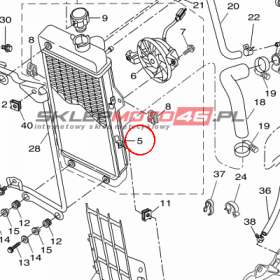 YAMAHA - CHLODNICA nr: 22BE24610000