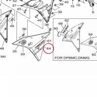 YAMAHA - naklejka nr: 2SC283913000