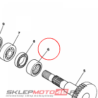 YAMAHA - lozysko nr: 93317425B700