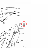 YAMAHA - ORNAMENT, MIDDLE L nr: F4NU89AA00P0