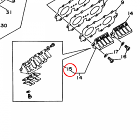 YAMAHA - ZAWOR PLYTKOWY nr: 62TW00040000