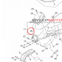 YAMAHA - OSLONA nr: 1B9F476V0000