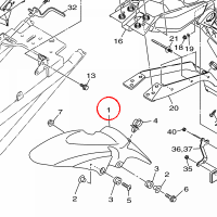 YAMAHA - blotnik nr: 5VX21511A0P6