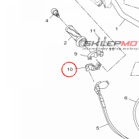 YAMAHA - OSLONA LINKI GAZU nr: B7DF62820000