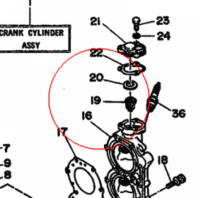 YAMAHA - TERMOSTAT nr: 6H7124110100