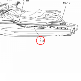 YAMAHA - GRAPHIC 1 nr: F4PU417B0000